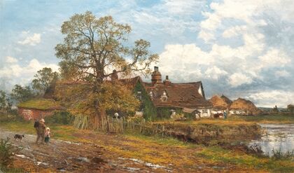 An old Worcester farm, an October day after rain — size preview