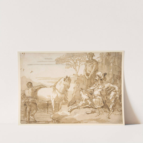 An Oriental Chieftain Resting (1727–1804) by Giovanni Domenico Tiepolo