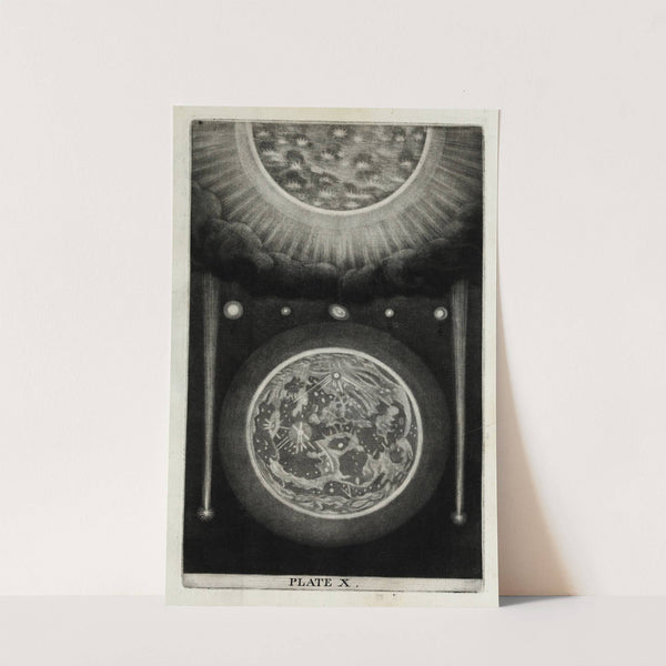 An original theory or new hypothesis of the universe, Plate X (1750) by Thomas Wright