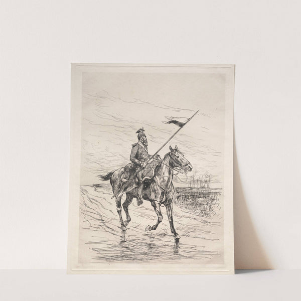 An Uhlan (late 1800s) by Jean-Baptiste Édouard Detaille