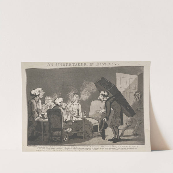 An Undertaker in Distress (1796) by George Moutard Woodward