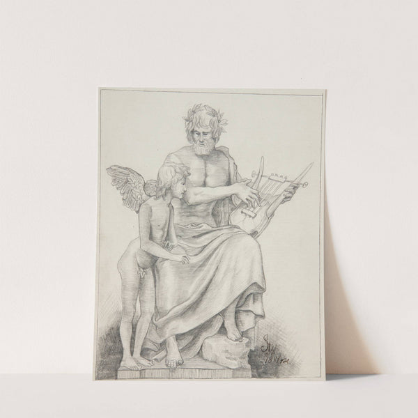 Anakreon uczy Erosa muzyki by Stanisław Wyspiański