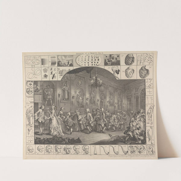 Analysis of Beauty, Plate II; A Country Dance (1753) by William Hogarth