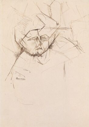 Analytical Study of a Woman’s Head Against Buildings