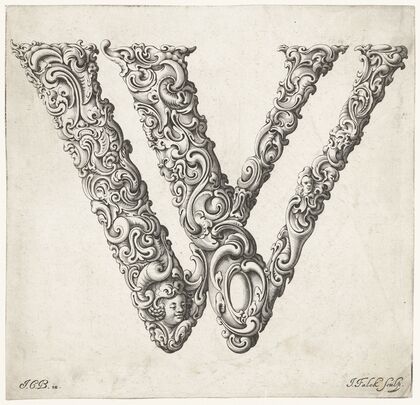 Letter W (1645-1650)