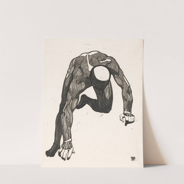 Anatomische studie van de hals-, arm- en beenspieren van een man by Reijer Stolk