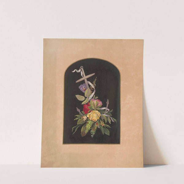 Anchor and flowers, no. 1 (1874) by Olive E Whitney