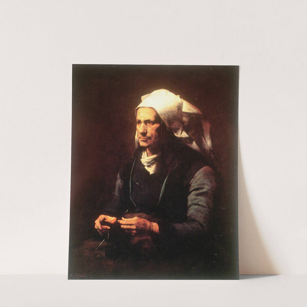 Anciana bretona by Théodule Ribot