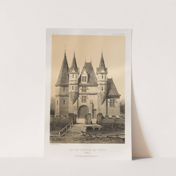 Ancien Château de Barou (Calvados) (1860) by Victor Petit