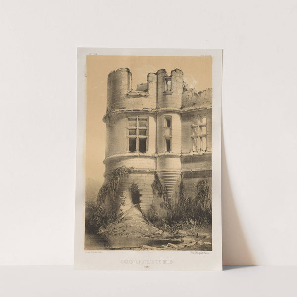 Ancien Château de Belin (Sarthe) (1860) by Victor Petit