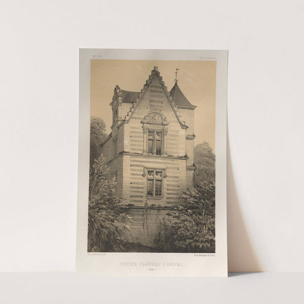 Ancien Château D’Érival (Aisne) (1860) by Victor Petit