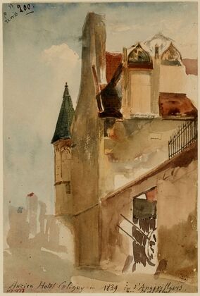 Ancien hôtel Coligny, rue d’Angivilliers en 1839 (1915-1945)