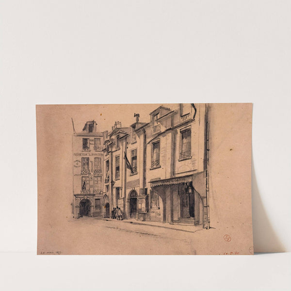 Ancien hôtel du Chevalier du Guet (mairie du 4ème arrondissement), rue Jean Lantier. by Auguste-Sébastien Bénard