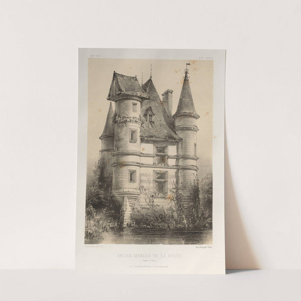 Ancien Manoir De La Fosse (Saône et Loire) (1860) by Victor Petit