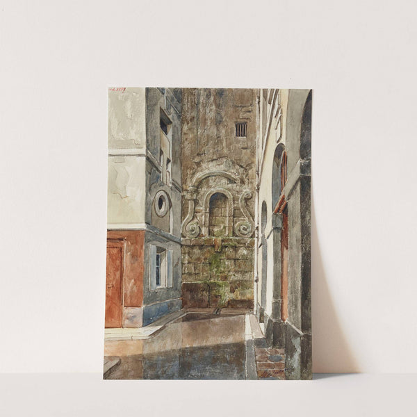 Ancienne fontaine rue Eginhard. by Henri Berthaut