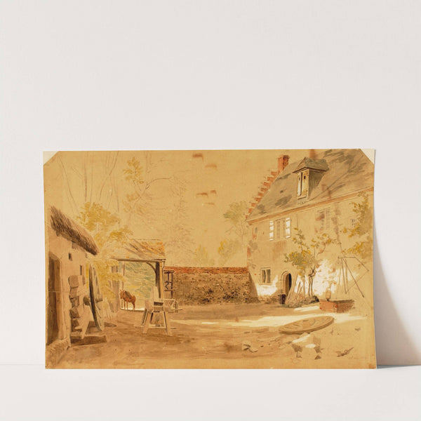 Ancient Abbey of St. Valery, France (1862) by Miner Kilbourne Kellogg