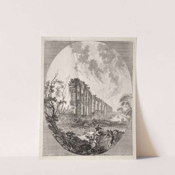 Ancient Aqueduct (1756) by Jean-Claude-Richard de Saint-Non