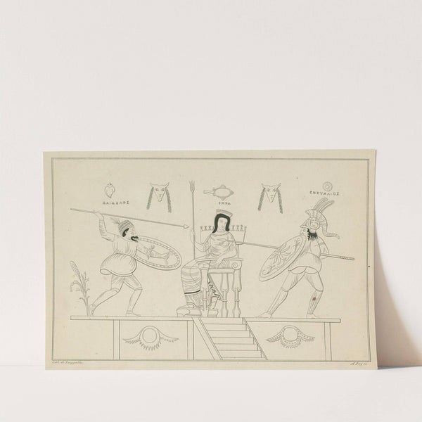 Ancient Greek theatrical production, possibly a Phlyax play (1844-1861) by A. Rey