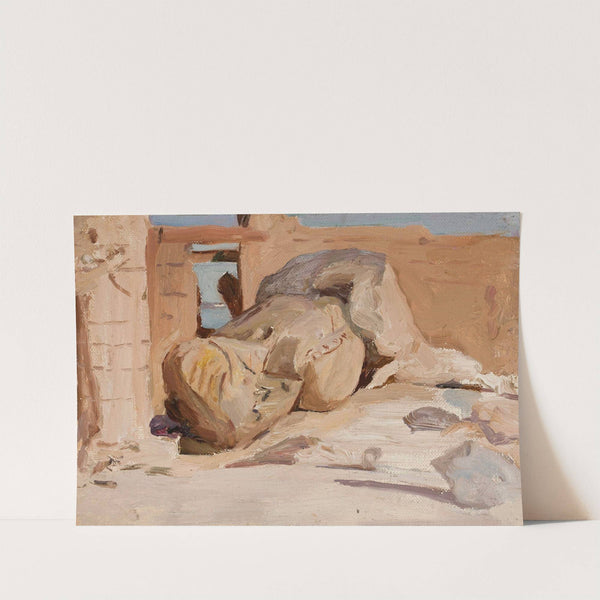 Ancient ruins. From the journey to Egypt by Jan Ciągliński