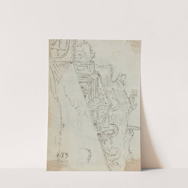 Ancient Ruins on the Bank of the Tiber by Augustin Pajou