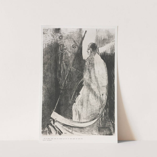 And Another Angel Came Out of the Temple which is in Heaven, and He also Having a Sharp Sickle (1899) by Odilon Redon