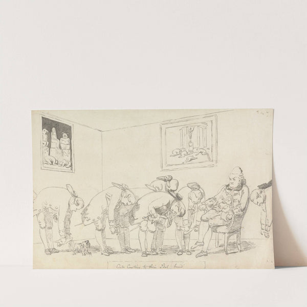 And Courtiers to Their Idol Bend by George Dance