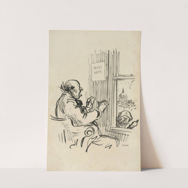 And everything was running so peacefully (1915) by Oscar Edward Cesare