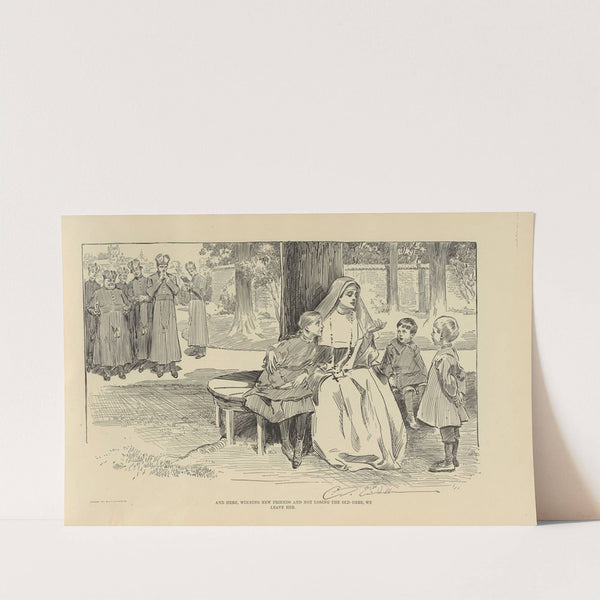 And here, winning new friends and not losing the old ones, we leave her (1900-1905) by Charles Dana Gibson