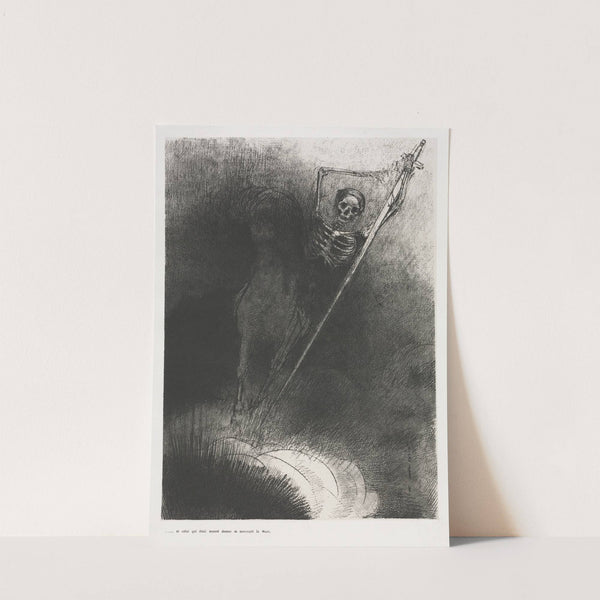 And His Name That Sat on Him Was Death (1899) by Odilon Redon