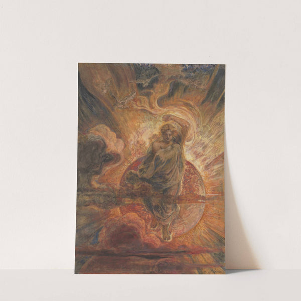 'And I saw an angel standing in the sun' (Rev. 19-17) by Henry John Stock