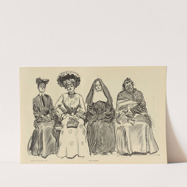 —And—sisters (1900-1905) by Charles Dana Gibson