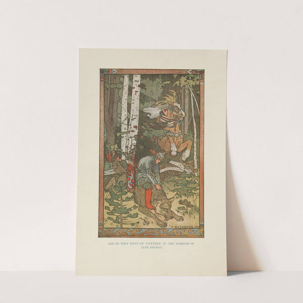 And so they went on together to the Tzardom of Tzar Domat (1917) by Ivan Bilibin