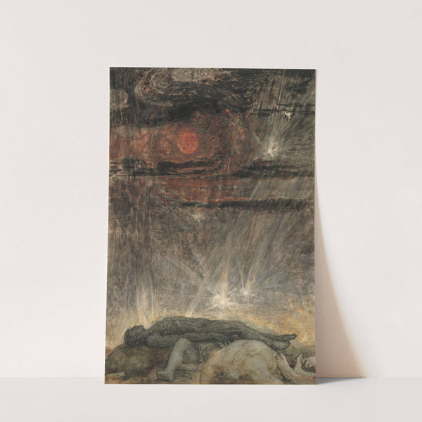 And the white moon became as blood and the stars of the heavens fell unto the earth (Rev. 6-12.13) (1910) by Henry John Stock