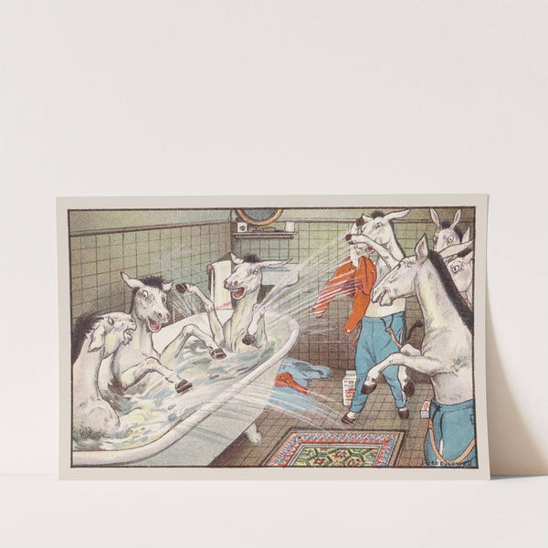 'And three or four with hearty cheer, jumped in like folly frogs' by Peter Newell