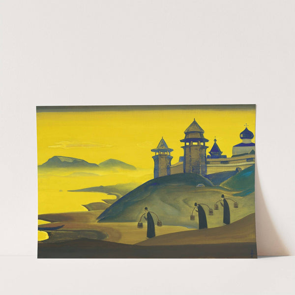 And We are Trying. From the Sancta Series (1922) by Nicholas Roerich