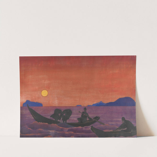 And We Continue Fishing From The Series Sancta by Nicholas Roerich