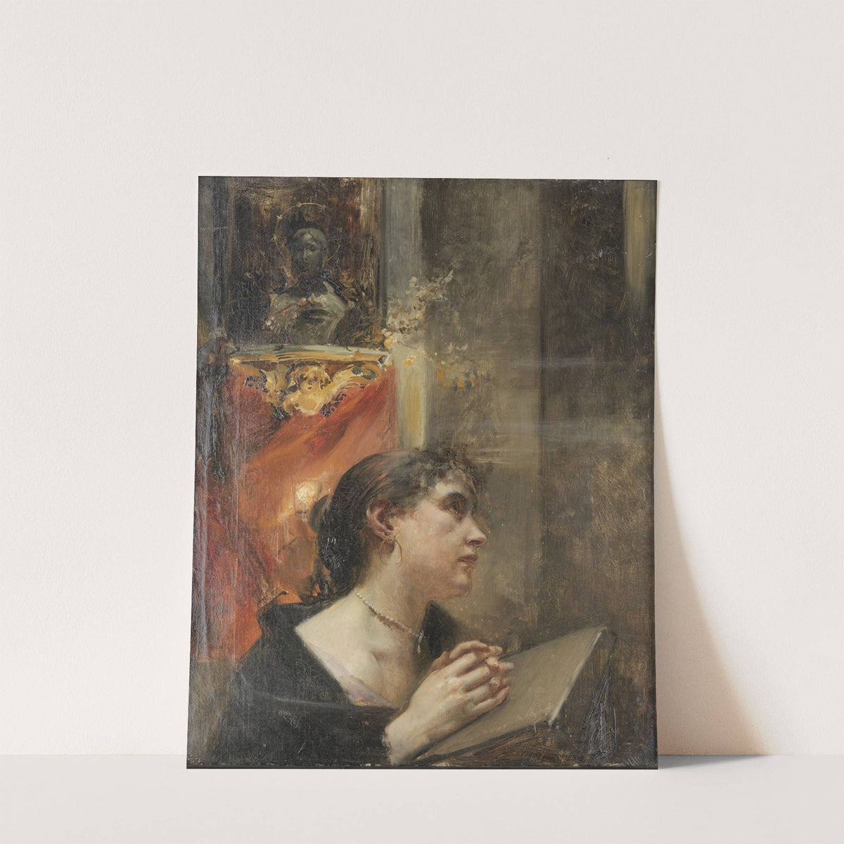 Andacht in der Kirche by Eduard Veith