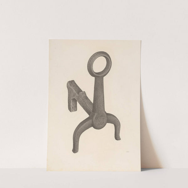 Andiron (one of pair) by Jacob Lipkin