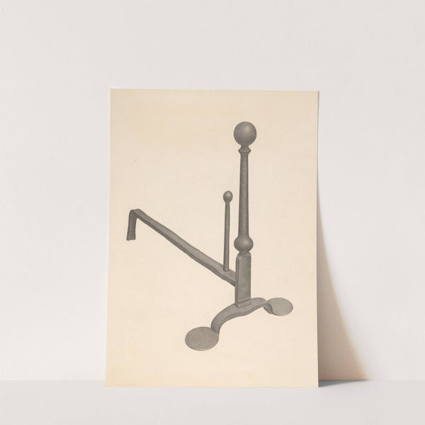 Andiron (one of pair) by Gordon Sanborn