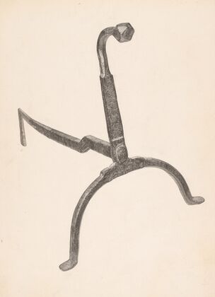 Andiron (one of pair)