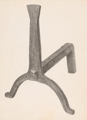 Andiron (one of pair)