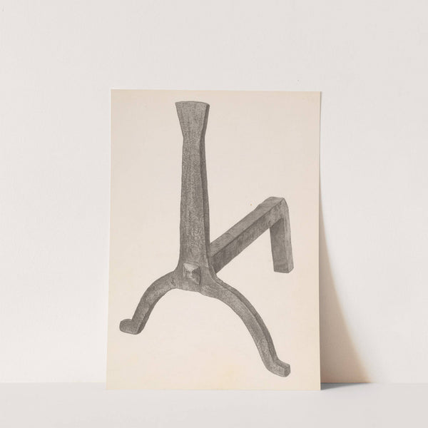 Andiron (one of pair) by Maurice Van Felix