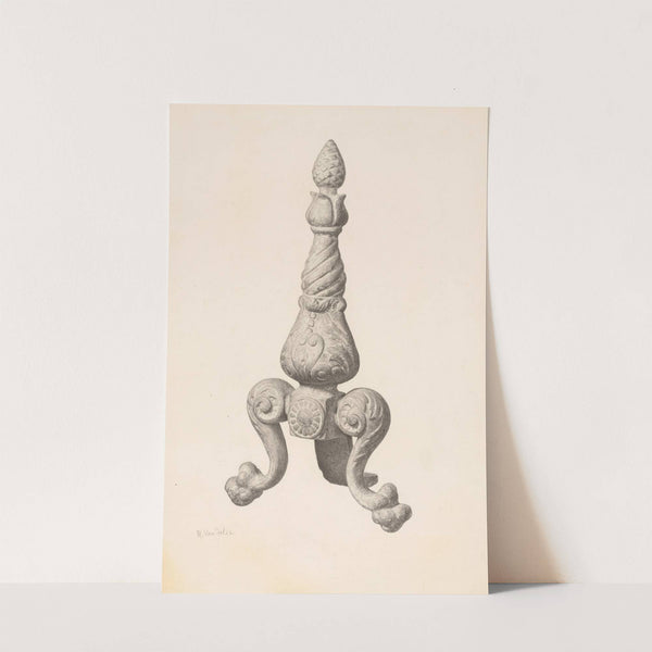 Andiron (one of pair) by Maurice Van Felix