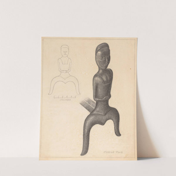 Andiron (one of pair) by Mildred Ford