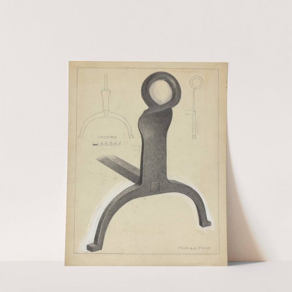 Andiron (One of Pair) by Mildred Ford