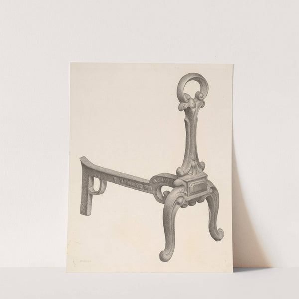 Andiron (one of pair) (c. 1940) by Milton Grubstein
