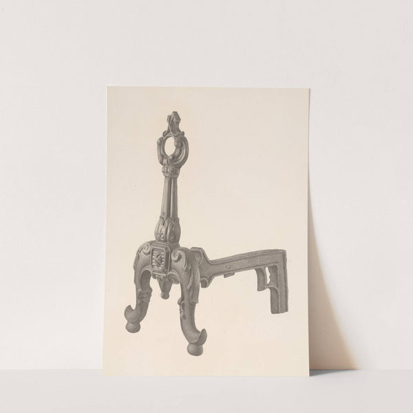 Andiron (one of pair) (c. 1941) by Milton Grubstein
