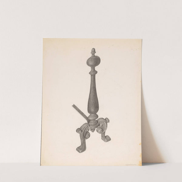 Andiron (one of pair) by Salvatore Borrazzo