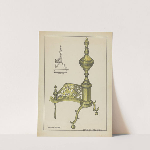 Andirons by Hans Korsch