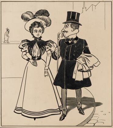 Chivalrous man inadvertently swapping his coat with a woman’s Pl.4